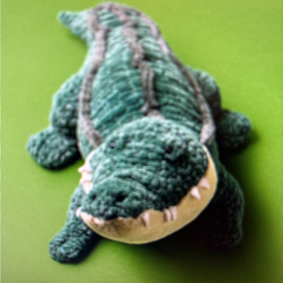 Jellycat ALLEXI Alligator in-hand Authentic direct from Jellycat green big soft - Picture 9 of 15